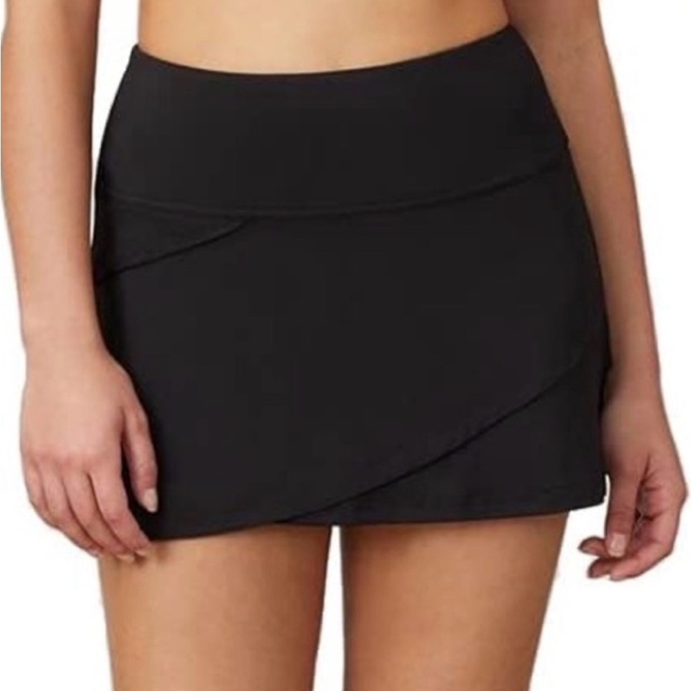FILA Black Layered Tiered Mini Skort